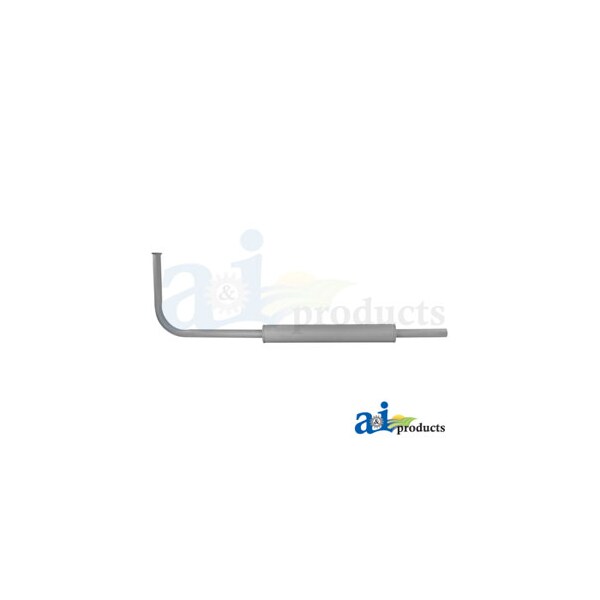 Horizontal Muffler & Pipe Assembly 51" x4" x4"